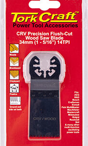 QUICK CHANGE FLUSH CUT WOOD SAW BLADE 34MM(1-5/16')14TPI CRV
