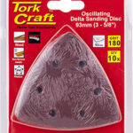 OSCILATING SANDPAPER A/O 93MM 10PC DELTA SHAPE 180GRIT