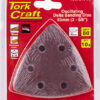 OSCILATING SANDPAPER A/O 93MM 10PC DELTA SHAPE 80GRIT