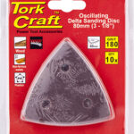 OSCILATING SANDPAPER A/O 80MM 10PC DELTA SHAPE 180GRIT