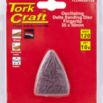 OSCILATING SANDPAPER A/O 35X50MM 10PC  FINGERTIP 120GRIT