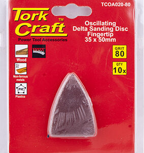 OSCILATING SANDPAPER A/O 35X50MM 10PC  FINGERTIP 80GRIT