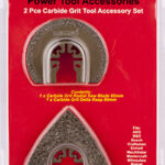 QUICK CHANGE OSCILATING CARBIDE GRIT ACCESSORY KIT 2PC