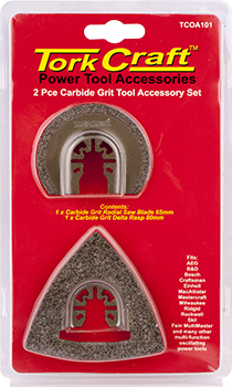 QUICK CHANGE OSCILATING CARBIDE GRIT ACCESSORY KIT 2PC QUICK CHANGE OSCILATING CARBIDE GRIT ACCESSORY KIT 2PC
