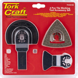 QUICK CHANGE OSCILATING TILE WORKING ACCESSORY KIT 4PC