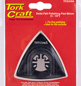QUICK CHANGE  BASE & ARBOR 80MM DELTA FELT POLISHING PAD