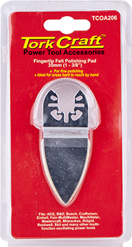 QUICK CHANGE BASE & ARBOR 35MM FINGERTIP FELT POLISHING PAD QUICK CHANGE BASE & ARBOR 35MM FINGERTIP FELT POLISHING PAD