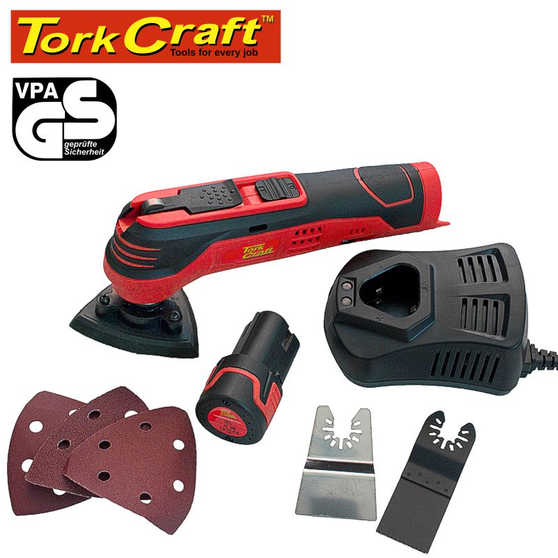 CORDLESS 12V OSCIL / MULTI TOOL INCL. 1 X 1.3AH LI-ION BAT. & CHARGER CORDLESS 12V OSCIL / MULTI TOOL INCL. 1 X 1.3AH LI-ION BAT. & CHARGER