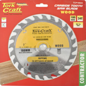 BLADE CONTRACTOR 180 X 24T 20/16 CIRCULAR SAW TCT