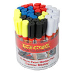 PAINT MARKER PEN 36PC BULK TUB RED/YEL/WHITE/BLACK/BLUE