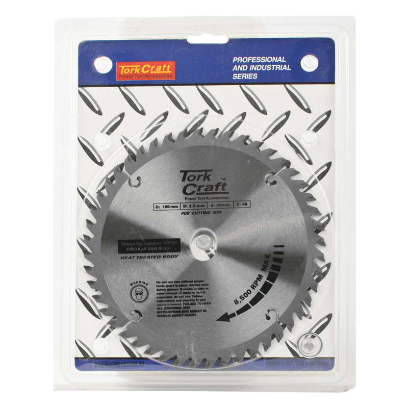 BLADE TCT 185 X 48T 20/16 TCG POSITIVE PROFESIONAL INDUSTRIAL BLADE TCT 185 X 48T 20/16 TCG POSITIVE PROFESIONAL INDUSTRIAL