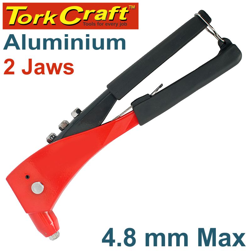 ALUMINIUM HAND RIVETER 4.8MM MAX 2 JAW ALUMINIUM HAND RIVETER 4.8MM MAX 2 JAW
