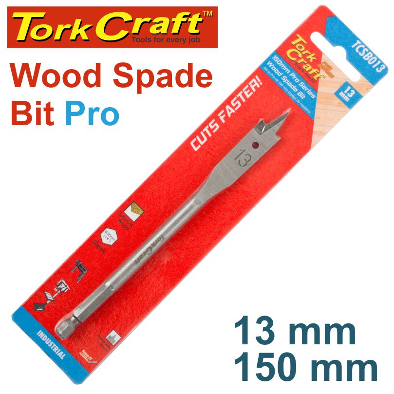 SPADE BIT PRO SERIES 13MM X 150MM SPADE BIT PRO SERIES 13MM X 150MM