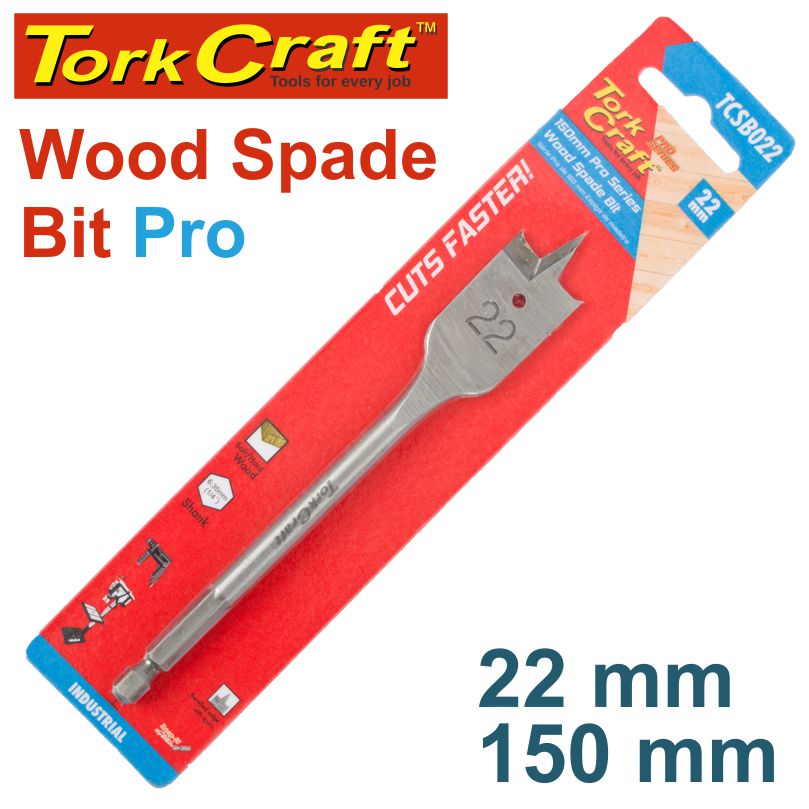 SPADE BIT PRO SERIES 22MM X 150MM SPADE BIT PRO SERIES 22MM X 150MM