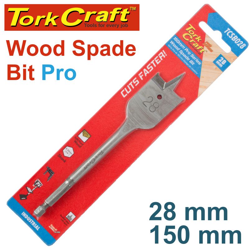 SPADE BIT PRO SERIES 28MM X 150MM SPADE BIT PRO SERIES 28MM X 150MM