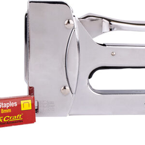 STAPLE GUN HEAVY DUTY WITH 100PC 1.2MMX8MM T50 STAPLES