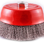 WIRE CUP BRUSH 150 X M14 CRIMPED STAINLESS STEEL TCW