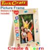 CREATE AND LEARN WOODEN PICTURE FRAME