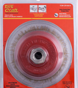 WIRE CUP BRUSH CRIMPED 100MMXM14 BLISTER