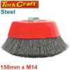 WIRE CUP BRUSH CRIMPED PLAIN 150MMXM14 BULK