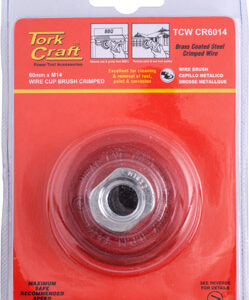 WIRE CUP BRUSH CRIMPED 60MMXM14  BLISTER