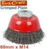 WIRE CUP BRUSH CRIMPED PLAIN 60MMXM14  BULK