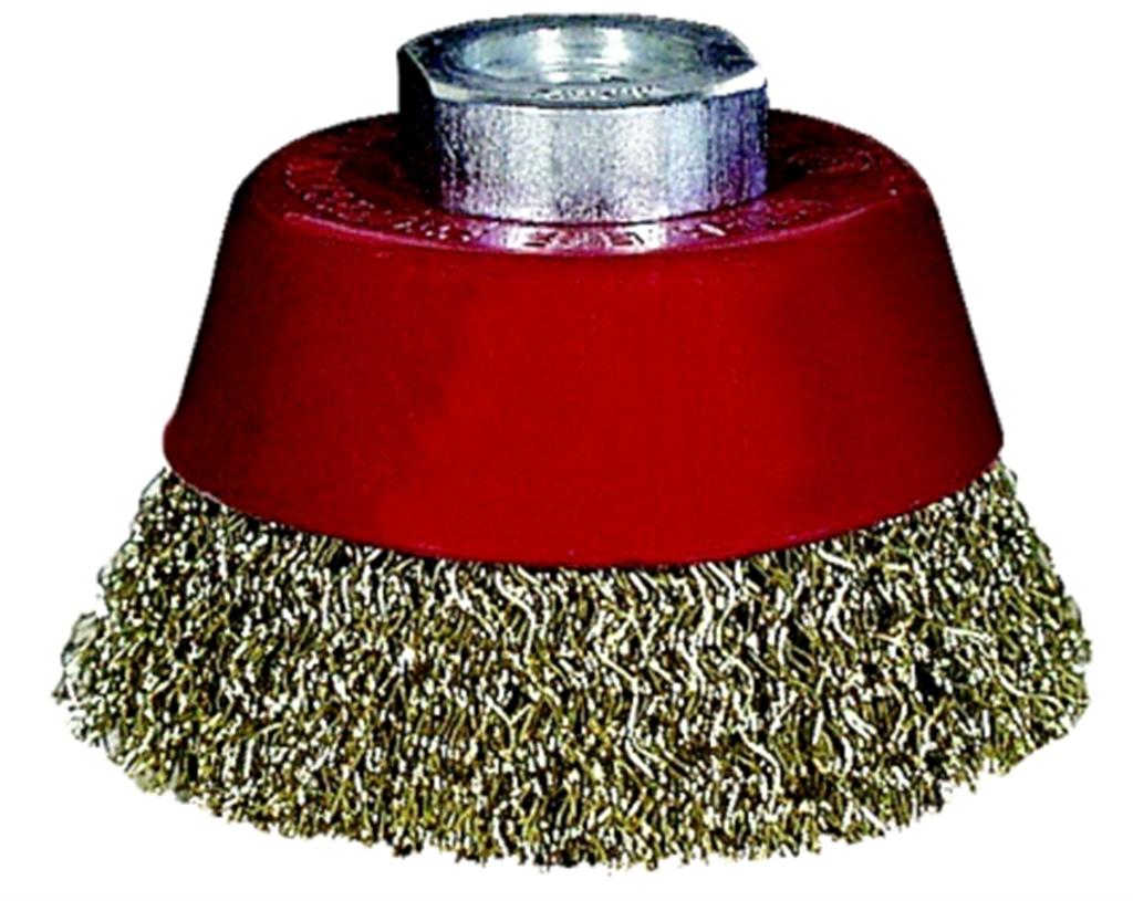 WIRE CUP BRUSH CRIMPED 75MMXM14 BLISTER WIRE CUP BRUSH CRIMPED 75MMXM14 BLISTER