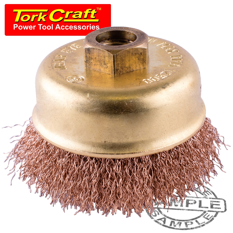 WIRE CUP BRUSH NON SPARKING CRIMPED 60MMXM14 BULK WIRE CUP BRUSH NON SPARKING CRIMPED 60MMXM14 BULK