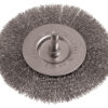 WIRE WHEEL BRUSH 100MM 6MM SHAFT STAINLESS STEEL