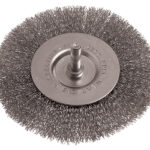 WIRE WHEEL BRUSH 100MM 6MM SHAFT STAINLESS STEEL
