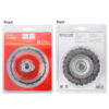 WIRE CUP BRUSH TWISTED 100MMXM14 BLISTER