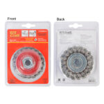 WIRE CUP BRUSH TWISTED 80MM x M14 BLISTER