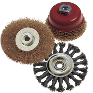 WIRE BRUSH SET 3PCE 100MM TWIST KNOT WHEEL