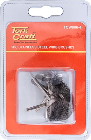 WIRE BRUSHES MINI 5PC STAINLESS STEEL 3.2mm SHAFT ASSORTED SHAPES WIRE BRUSHES MINI 5PC STAINLESS STEEL 3.2mm SHAFT ASSORTED SHAPES