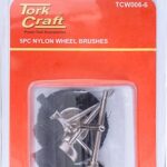 WIRE BRUSHES MINI 5PC NYLON 3.2mm SHAFT ASSORTED SHAPES