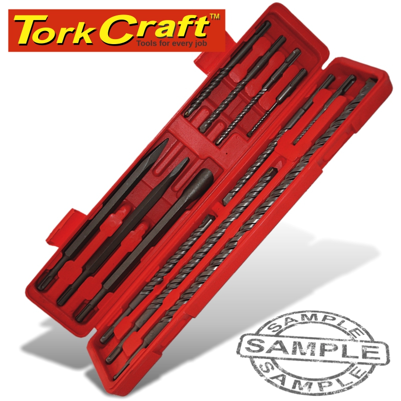 SDS PLUS DRILL & CHISEL SET 12PCE SDS PLUS DRILL & CHISEL SET 12PCE