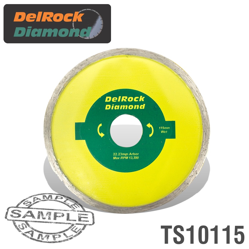 DIAMOND BLADE 115MM CONT. RIM DELROCK DIAMOND BLADE 115MM CONT. RIM DELROCK