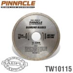 DIAMOND BLADE CONT.RIM 115X22.22MM PINNACLE