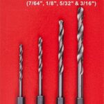 HEX SHANK DRILL BIT 4 PCE SET 2.5MM 3MM 4MM 5MM