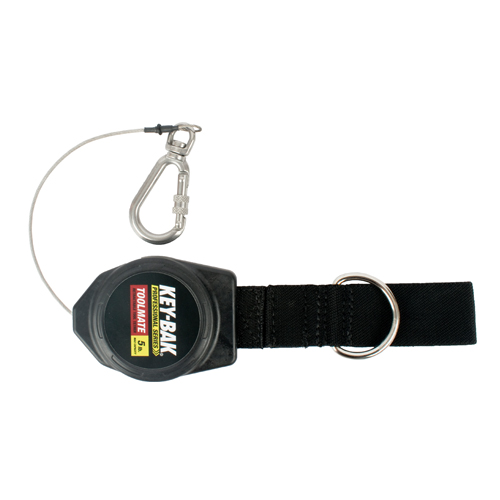 KEY-BAK TOOLMATE 2.2KG BLK STRAP CARABINER CLIP KEY-BAK TOOLMATE 2.2KG BLK STRAP CARABINER CLIP