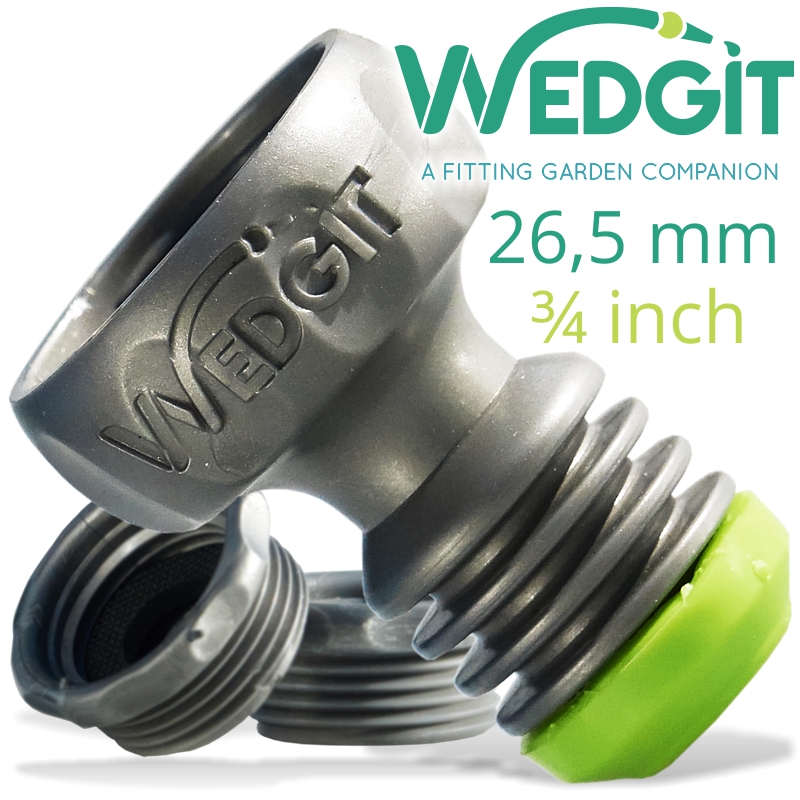 WEDGIT TAP CONNECTOR 26.5MM 3/4' C/W 2 x ADAPTORS WEDGIT TAP CONNECTOR 26.5MM 3/4' C/W 2 x ADAPTORS