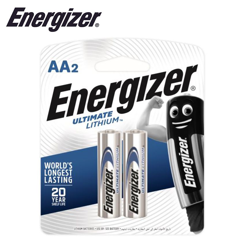 ENERGIZER ULTIMATE LITHIUM: AA - 2 PACK (MOQ6) ENERGIZER ULTIMATE LITHIUM: AA - 2 PACK (MOQ6)